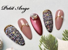 ツイードネイル☆冬ネイル