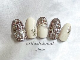 ツイードパールネイル