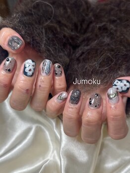 ヘアーデザイン ジュモク(Jumoku)/◎ニュアンスフラワーネイル