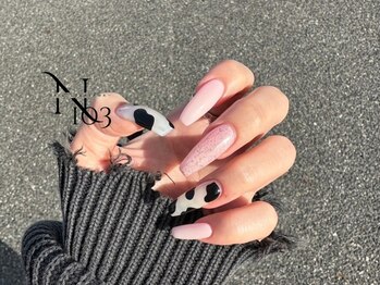 イチマルサン(N゜103)の写真/季節にぴったりの気分が上がるデザインをご提案◎トレンド感溢れる理想の指先で、特別な一日を彩ります♪