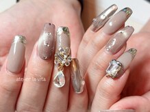 アトリエ ラビータ(atelier la vita)/スカルプ　フレンチ　フラッシュ