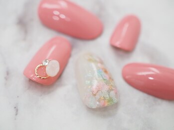 オトナネイル(otona nail)/カラフル小花ネイル