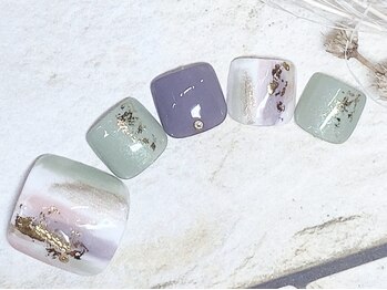 アルセア 上野御徒町店(Alcea)/塗りかけ ニュアンス フット