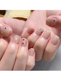 ショートネイル/カラフルネイル