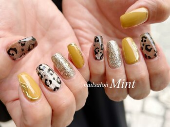 ヒョウ柄×マグネット