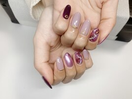 パープル大理石風☆