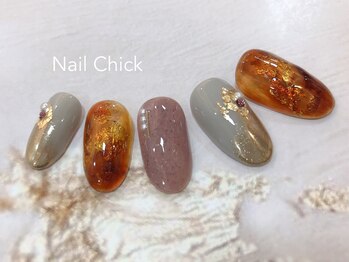 ネイルチックコウベ 銀天街店(Nail Chick kobe)/ミラー&べっ甲ネイル