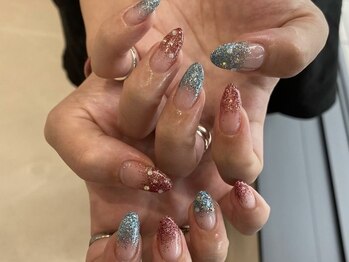 ウシワカマル エムティードット 富士宮店(USHIWAKAMARU MT.)/ラメグラデーション