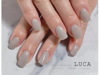 ネイルアトリエルカ(nail atelier LUCA)/N-25 ワンカラー　グレーネイル