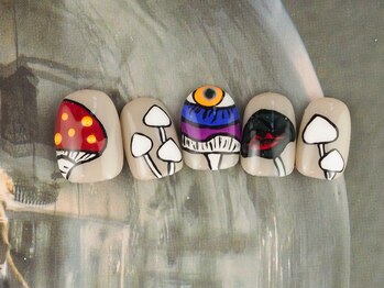 ゆびノさき/きのこネイル