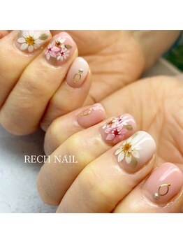 レッシュネイル サロンアンドスクール(RECH NAIL salon&school)/ flower＊