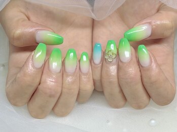リーナネイル(RE:N.NAIL)/夏色グラデーション