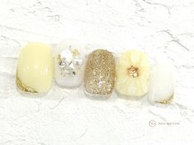 ネイルメゾン 池袋店(NAIL MAISON)/イエローフラワー¥10550
