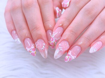 ネイチャン ネイル 渋谷道玄坂店(Nai-Chan Nail)の写真/渋谷で叶える好印象＆モテ可愛の指先！男子ウケ抜群の絶妙ピンクや透明感デザインで恋を引き寄せる美爪へ。