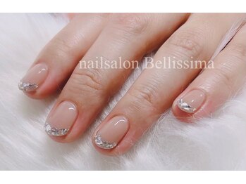 ベリッシマ 北仙台(Bellissima)/ガラスフレンチネイル☆