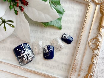 ネイルサロン&スクール ジーナ(GINA)/雪の結晶ネイル