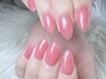 【美フォルム】ショートジェルスカルプ(Gel-x)＋ワンカラー