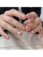 カミナネイル(KAMINA.nail)/pink mirror