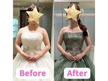 ボディキュア ブライダル美容整体 大阪梅田/【数字以上の変化】ー2kg/関西