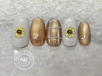 オレンジスティック/ひまわり　マグネット