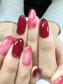 ボルドー×タイダイ