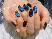 ネイルズアリー 立川店(Nails ally)/マグネット×ドラゴンズアイ