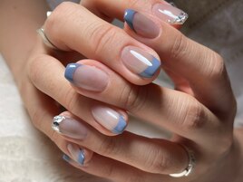 ガラスネイルとアースカラー！