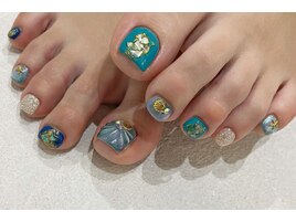 夏色フットネイル