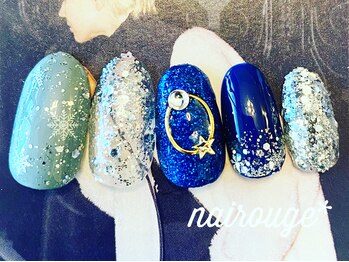 ネイル―ジュ 札幌大通店(nairouge*)/雪の結晶ネイル♪