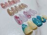 【ハンド】定額ゴージャスネイル♪Bコース　SNSで流行りのデザイン♪ ¥7500