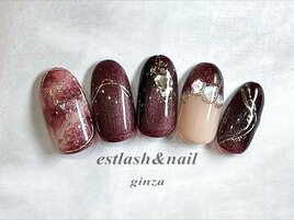 ボルドータイダイネイル