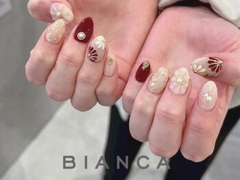 持ち込み×和柄ネイル　¥10,300