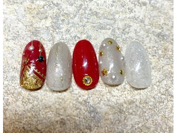 ベーシック ネイルウィザードアカデミー 麻布十番店(Basic×NailWizardAcademy)/12月【毎月厳選トレンド4種】