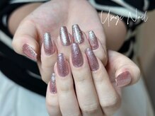 ウサギネイル 新大久保店(usagi nail)/マグネットフレンチ秋可愛い