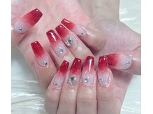 キャンディーネイル(candy nail)/赤グラテーション