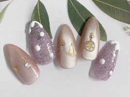 クリスマスネイル/冬ネイル