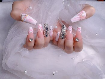 スノーネイルサロン 新宿店(Snow nail salon)/ニュアンスフレ埋め尽くし