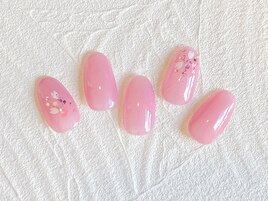 さくらの花びらネイル