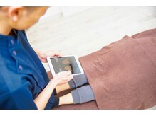 《写真撮影・検査》ご自身ではわからない歪みの写真を撮り、確認！骨盤から来る足の歪みもチェック！