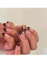 ハラジュクネイルズ(harajukunails)/クリアベースフレンチコース