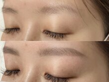 クラッシービューティー センダイ(CLASSY BEAUTY SENDAI)の雰囲気（美眉WAXスタイリング before/after）