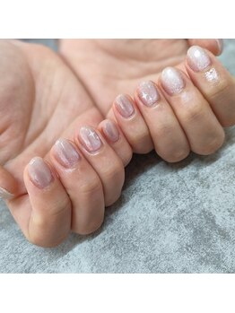 ラタンネイル(LATAM NAIL)/フラッシュマグにミラーパウダー