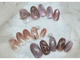 秋ネイル/マグネットネイル