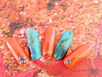 キアラネイルサロン/リゾートネイル・ターコイズ