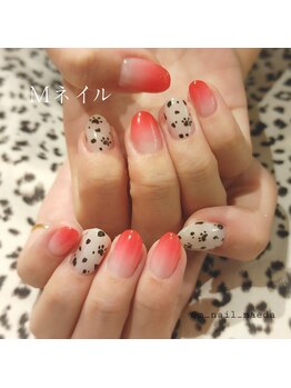 エムネイル(Ｍ)/_ダルメシアンネイル_