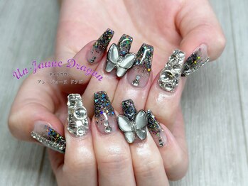 アン ジョーヌドラゴ/【ロングネイル】蝶々ネイル