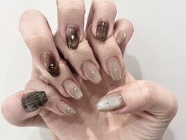 チェックニュアンス＊9300円