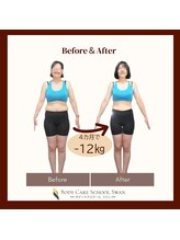 ボディケアスクール スワン/明るい店内でリンパドレナージュ