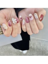 エルムネイルデザイン(elm.naildesign)/リボン×キルティング