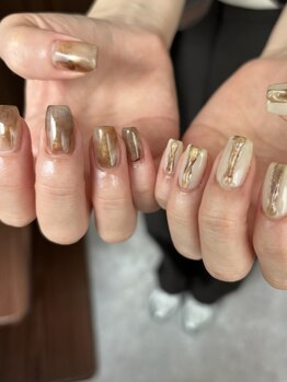 ノエル 新宿3丁目本店(Noel)の写真/ニュアンスアートや絵画風アート/SNSで人気のアートや持ち込みアートなどのデザインもご相談ください☆